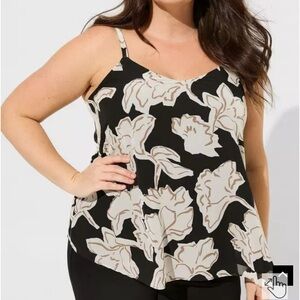 NWT Torrid Sophie Chiffon Swing Cami Floral Top Size 3X